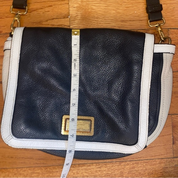 Marc by Marc Jacob’s Leather crossbody handbag Purse Preowned black & white - Picture 13 of 14